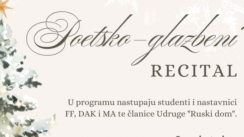 Poetsko-glazbeni recital